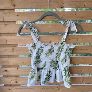 Banana Leaf Print Top